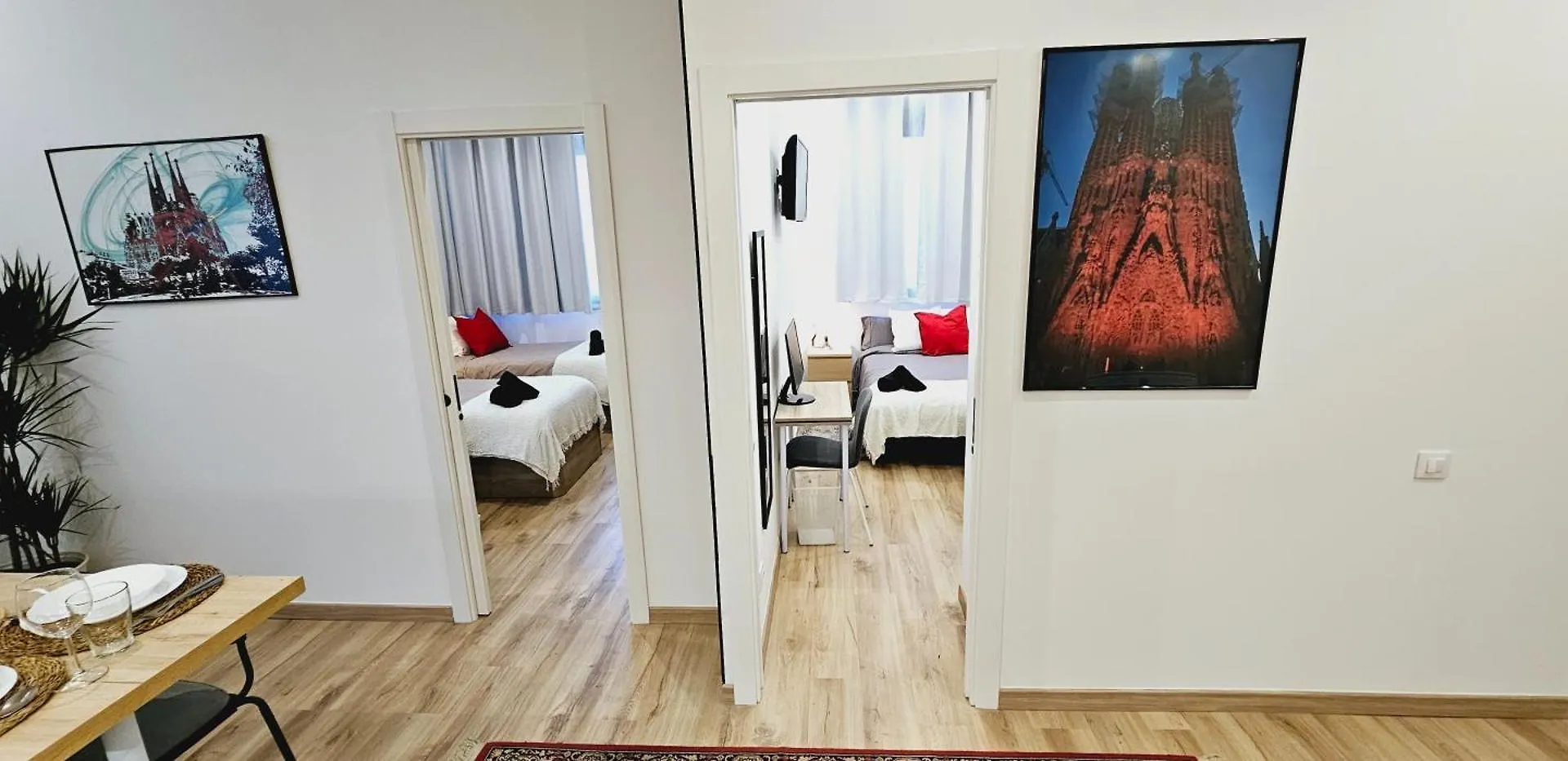 2 Apartamentos Juntos Ideal Grupos Cerca Barcelona 巴达洛纳