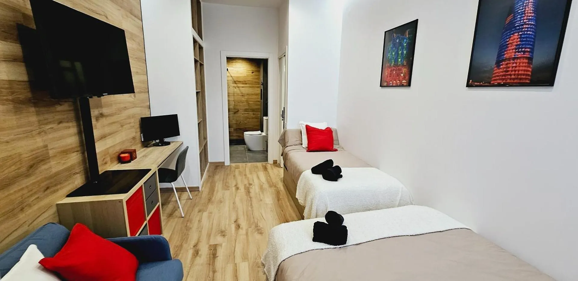 2 Apartamentos Juntos Ideal Grupos Cerca Barcelona 巴达洛纳